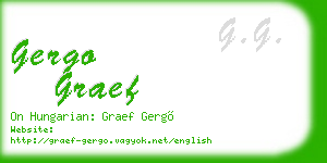 gergo graef business card
