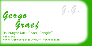 gergo graef business card